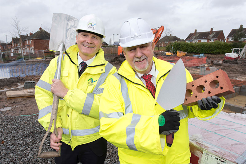 First bricks laid on first WV Living homes