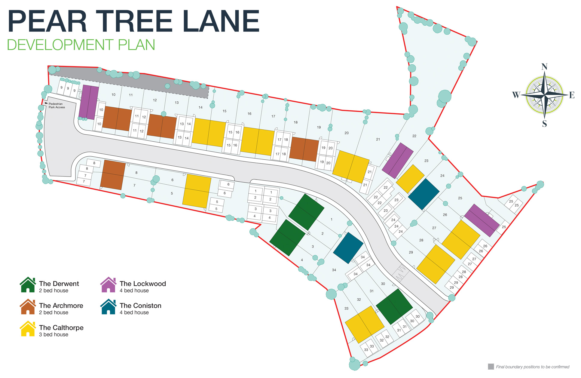Pear Tree Lane site plan