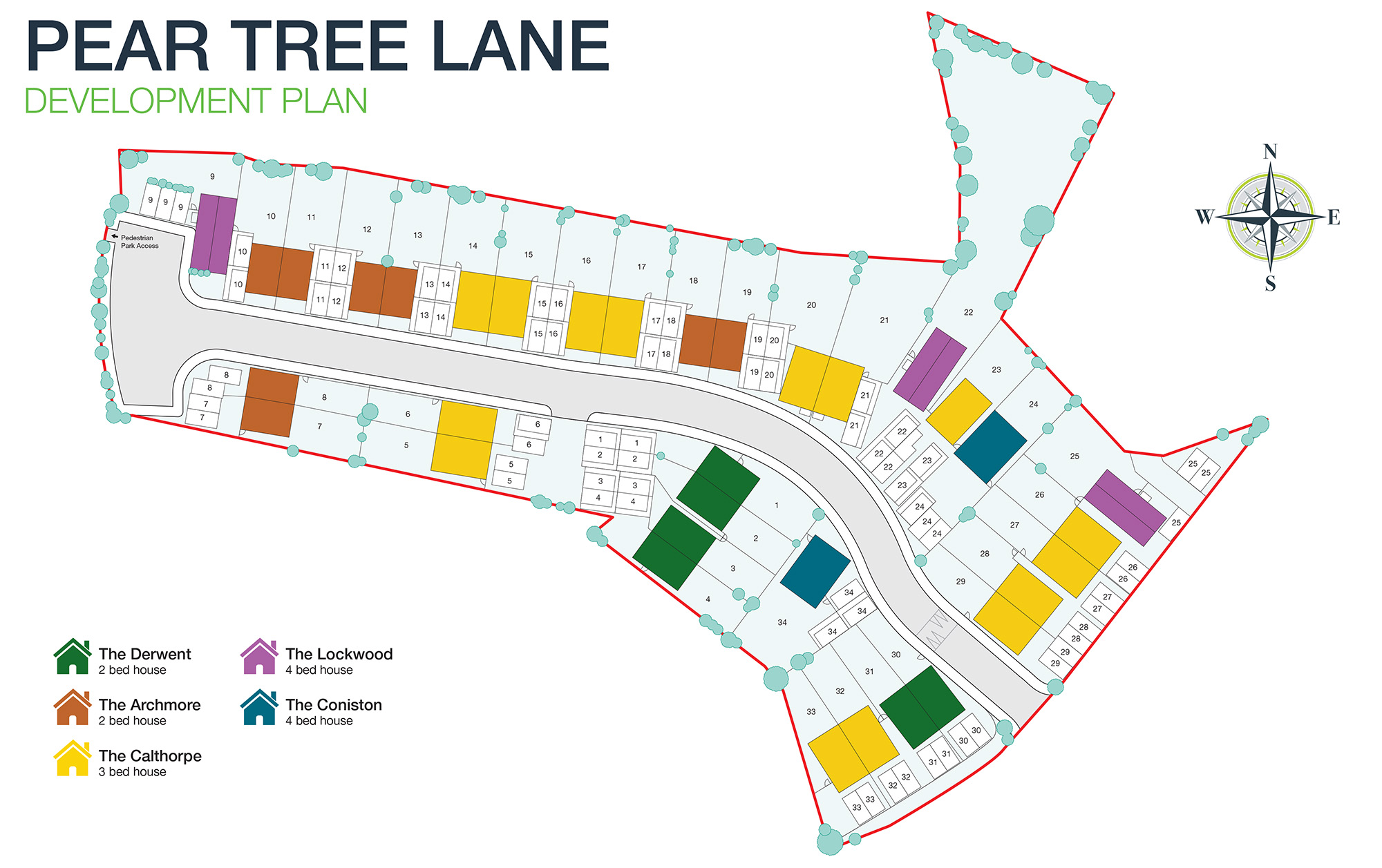 Pear Tree Lane site plan